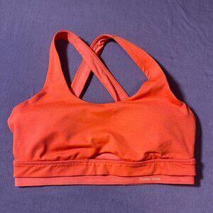 Outdoor Voices Orange Sports Bra - Size Small